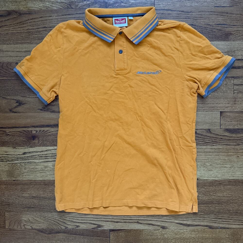 MCLAREN FACTORY ORANGE SHORT SLEEVE POLO SHIRT Size L C12